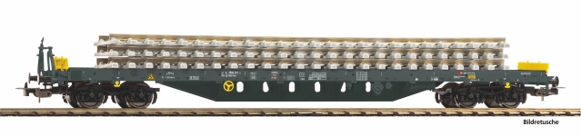 PIKO 24547 - H0 - Bauzug Flachwagen Betonschwellenstapel, SBB, Ep. VI
